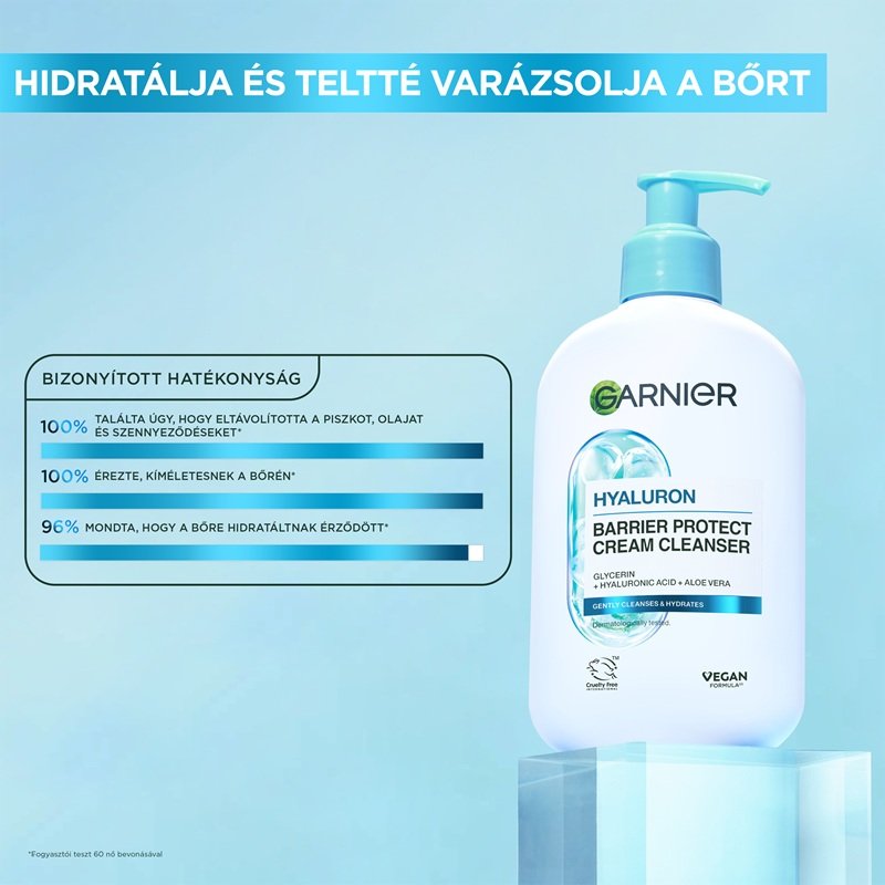 Skin Naturals bőrnyugtató tisztító krém hialuronsav aloe - 3
